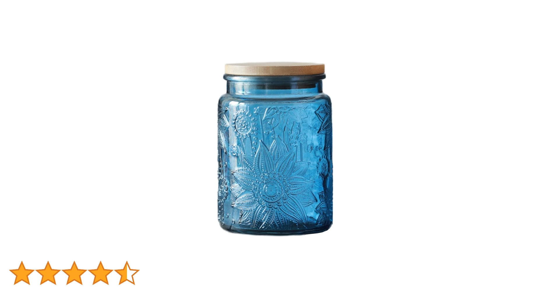 Amazon｜ANSQU(アンスク) ブルーガラスジャー 23.7液量オンス